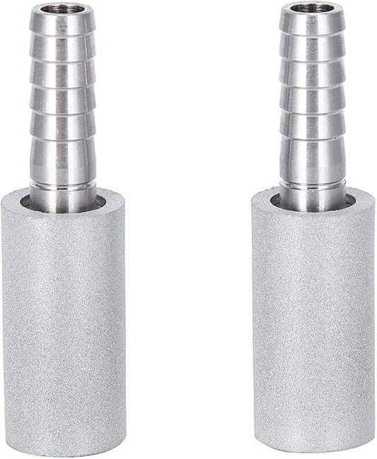 Zerodis 2Pcs 1/4 Inch Air Stone, Air Pump Accessories for Aquarium Cylinder Bubble Diffuser Airstones for Aquarium Fish Pump Aeration Diffusion Stone