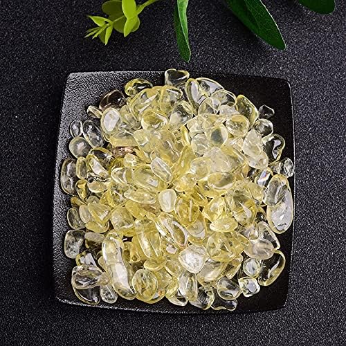 50/100g Natural Stones Gravel Crystals Chip Quartz Minerals Reiki Healing Tumbled Agates Specimen Gemstones Home Aquarium Decor (Color : Citrine, Size : 50g)
