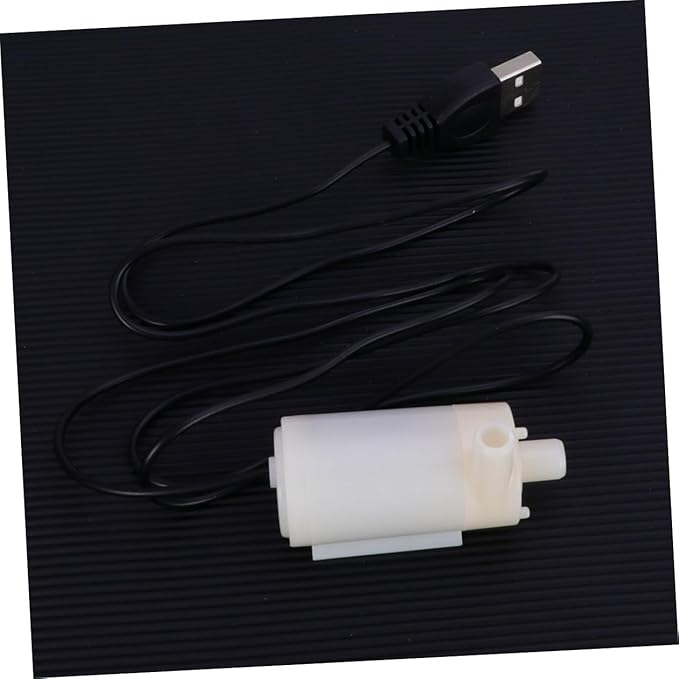 Balacoo Battery Operated Water Pump Mini Submersible Pump Dc Motor White Safe for Fish