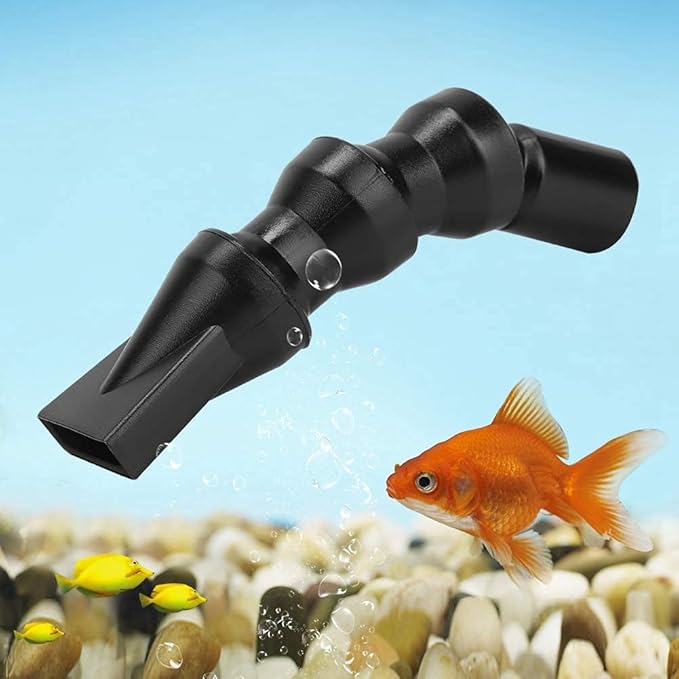Aquarium Water Outlet Nozzle, Water Outlet Tube Pump Fitting Aquarium Nozzle Plastic for Aquarium Fish (25mm, Flat Duck Beak)