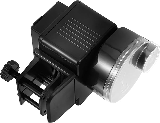Luxshiny Automatic Fish Feeder Aquarium Fish Tank Feeding Tool Large Capacity Dispenser Timer Feeding Device for Small Tanks and Ponds