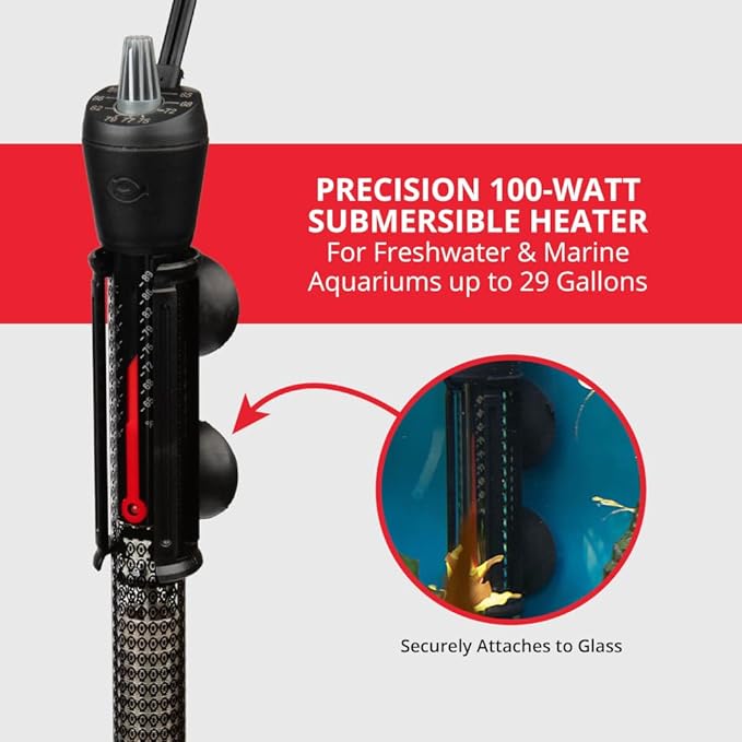 Marineland Precision Heater for Saltwater or Freshwater Aquariums