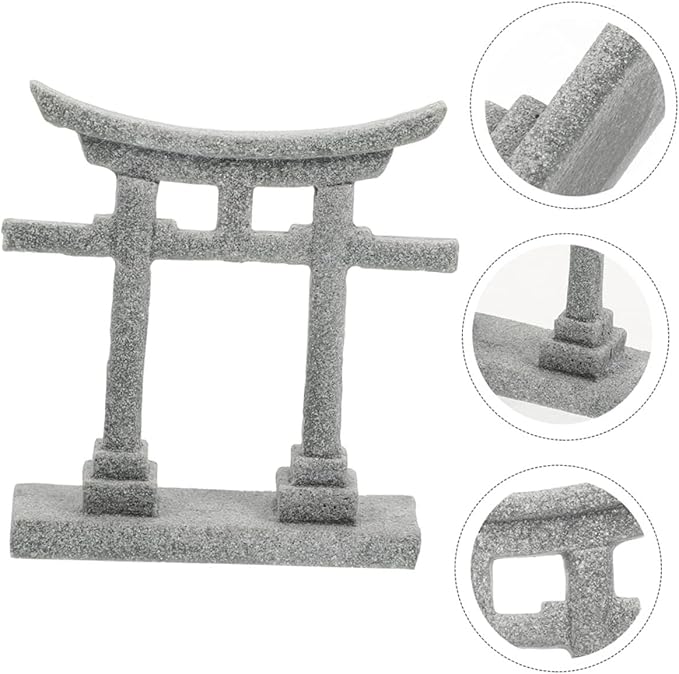 balacoo Outdoor Stone Craft Fish Tank Decor Aquarium Ornament Sand Table DIY Ornament Garden Statues