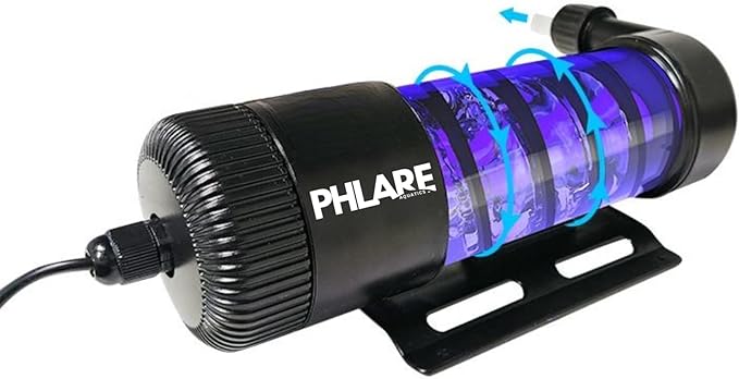 UV Aquarium Filter – 9W External UV Light for Fish Tanks & Ponds | Promotes Crystal Clear Water | Freshwater & Saltwater | Inline UV Clarifier for Aquariums