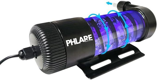 UV Aquarium Filter – 9W External UV Light for Fish Tanks & Ponds | Promotes Crystal Clear Water | Freshwater & Saltwater | Inline UV Clarifier for Aquariums