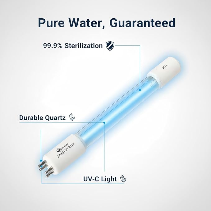 Replacement UV Bulb 5W, Compatible with COODIA 5W UV Filter Pump and Sunsun CUV-305, CUV-505, JUP-02 Filter, Replacement for UVC Aquarium Light