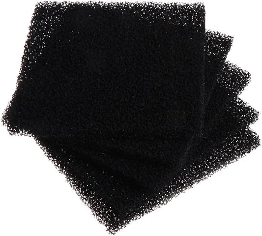 5 Pieces Aquarium Filter Media Activated Carbon Sponge Pad Replacement Foam Cut to Fit 5.1x5.1x0.4 Inch Heater Light Thermometers Gravel Sand Decorations Fish Tank Decorations Light