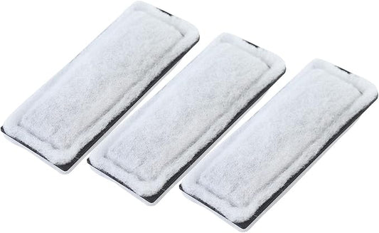 LAQUAL Replacement Fish Tank Filter Cartridges, Suitable Aquarium Filter (10 Gal), 3 Pack, White