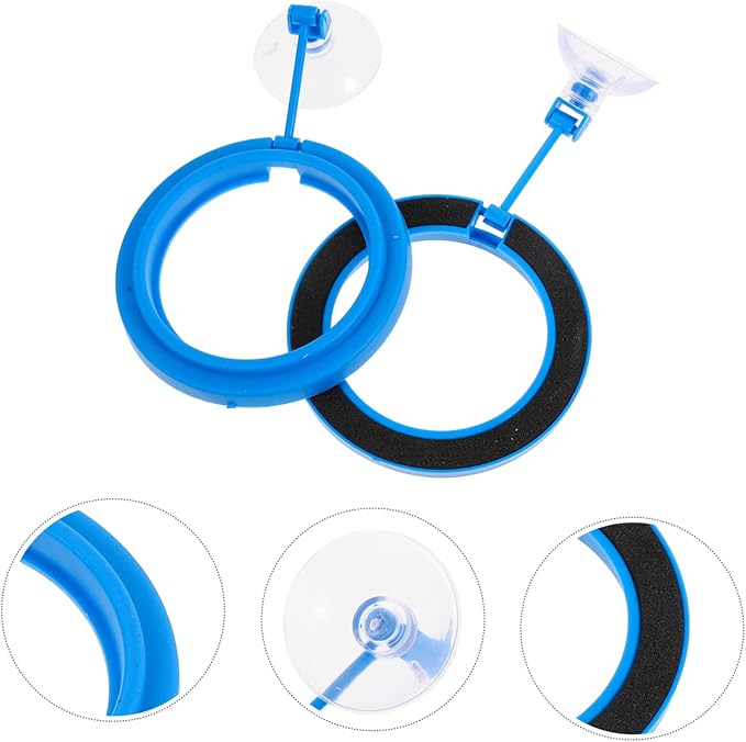 BESPORTBLE Fish Tank Automatic Feeder 3pcs Feeding Ring Lightweight Plastic Floating Food Tray Easy to Clean
