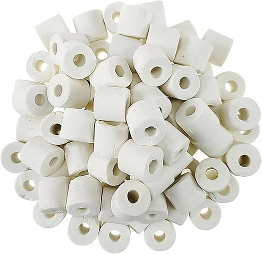 Aquarium Ceramic Ring Bio Ceramic Media Ring for Aquarium Filter Replacement Biological Material Remover for Aquarium Fish Tank Pond Filter