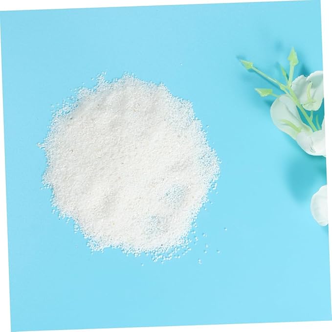YARNOW 500g Pure White Natural Quartz Sand for Fish Tank Vase Decoration Aquarium Garden Enhancement