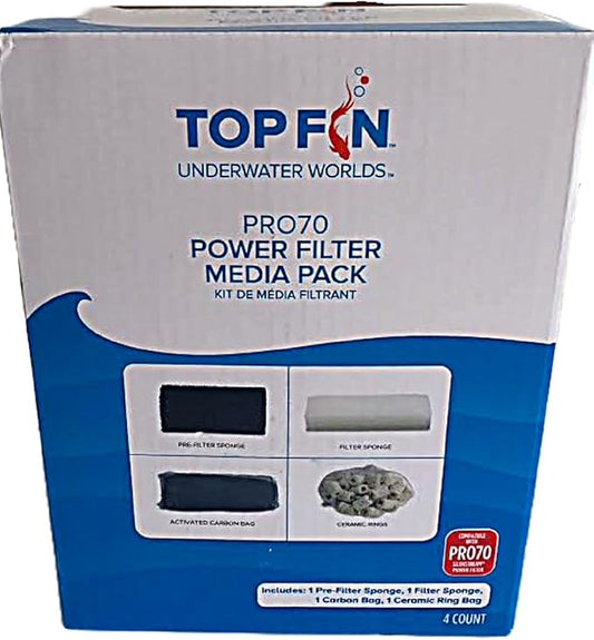 Top Fin Power Aquarium Filter Media Pack. Different Sizes to Choose from. (PRO70)