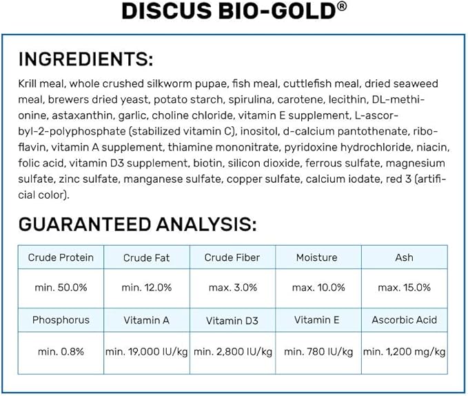 Hikari Tropical Discus Bio-Gold Fish Food, 2.82 oz (80g)