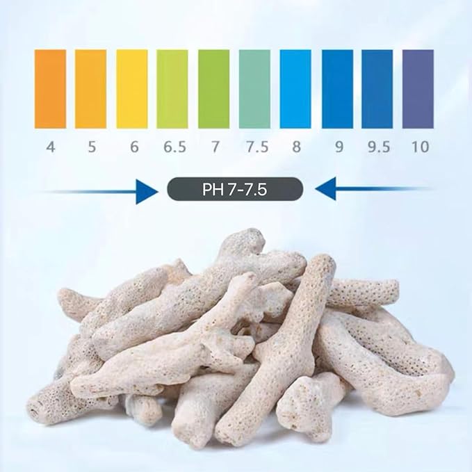 2 Packs Crushed Coral Filter for Aquarium,Fish Tank Crushed Coral for Freshwater Aquarium Ph Aquarium Bio Filter Media Bag Reusable Aquarium Filter