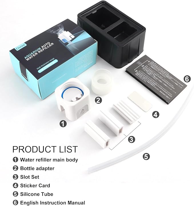 Aquarium Auto Top Off System Water Filler Compensator White, 1pcs