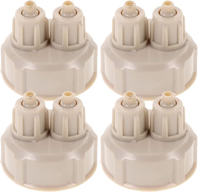 4pcs DIY Reactor Water Bottle Accessories DIY Kits Air Diffuser DIY Reactor Bottle Cap Aquarium System Cap Bottle Aquarium Bottle for Live Plant Air Bottle Cap DIY Tool
