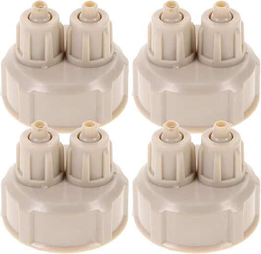 4pcs DIY Reactor Water Bottle Accessories DIY Kits Air Diffuser DIY Reactor Bottle Cap Aquarium System Cap Bottle Aquarium Bottle for Live Plant Air Bottle Cap DIY Tool