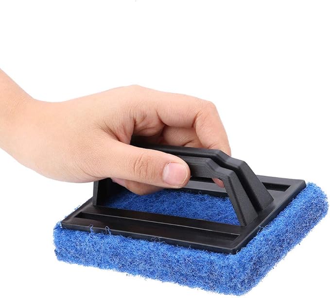 Fish Tank Cleaner Algae Glass Cleaner Fish Tank Brush Aquarium Cleaning Tools, Glass Algae Scraper Cleaner Aquarium Cleaning Fish Tank Scrubber for Glass, to Clean Aquatic Plants/Algae/Gravel