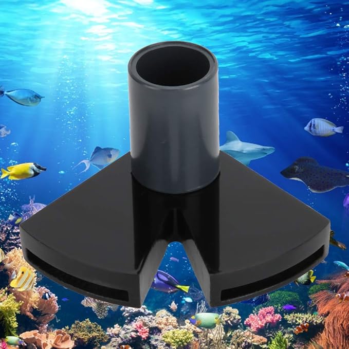 TOPINCN Aquarium Duckbill Nozzle Acrylic 360°Adjustable Double Flat Duckbill Nozzle Water Accelerator Fish Water Outlet Nozzle