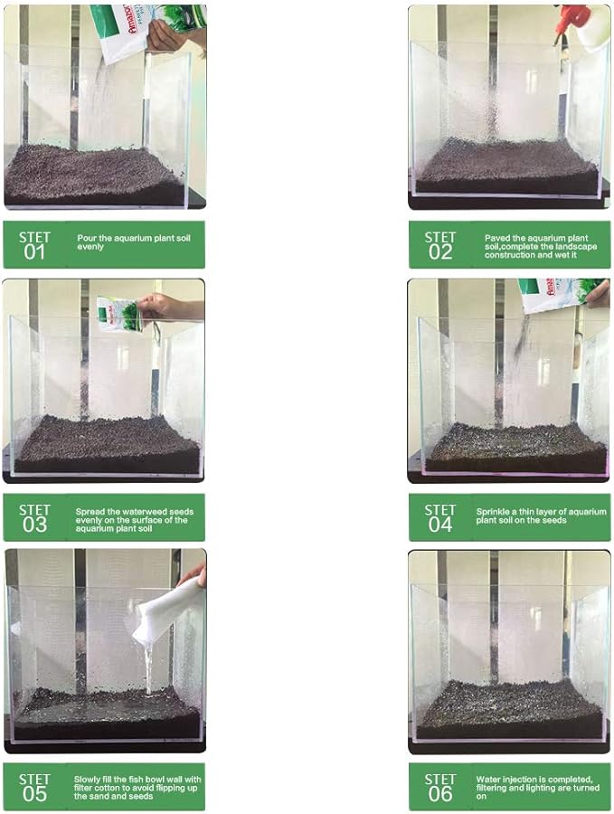 Aquatic Plant Soil, 1000g Aquasoil, Aqua Soil, Aquarium Plant Substrate Fish Bottom Plant Sand Mud for Root Growth of Most Types of Grass