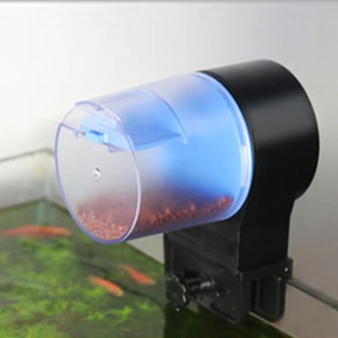 Automatic Fish Feeder - Rechargeable 3-Mode with Timer | Automatic Fish Feeder Small Tank,for Home Office Apartment Travel Vacation Pond