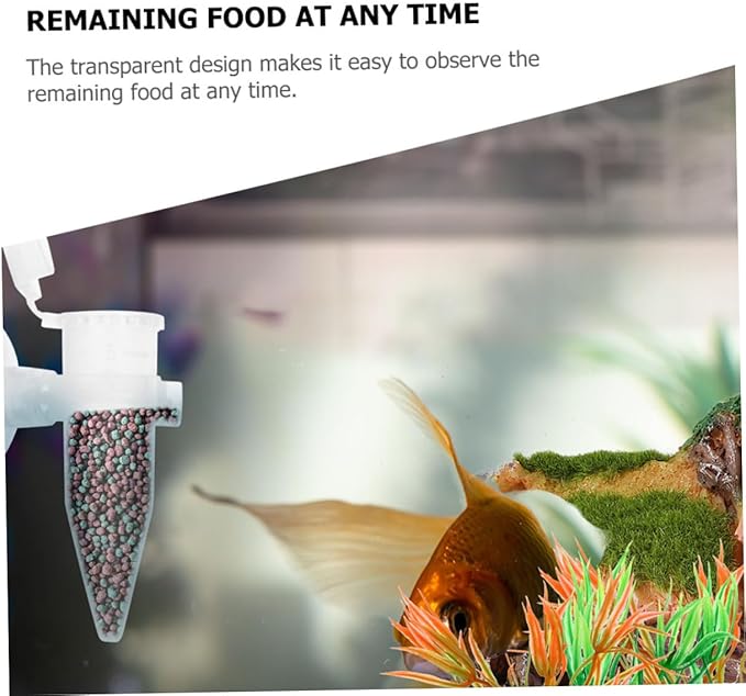 POPETPOP 6Pcs Aquarium Feeder Automatic Shrimp Hatchery with Suction Cup Easy to Use Fish Food Dispenser for Freshwater and Saltwater Tanks Durable and Space Saving Feeding