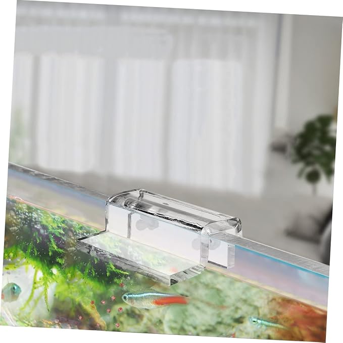 BESPORTBLE 12pcs Acrylic Fish Tank Cover Support Bracket Aquarium Holder for Open Tanks Turtle Pet White