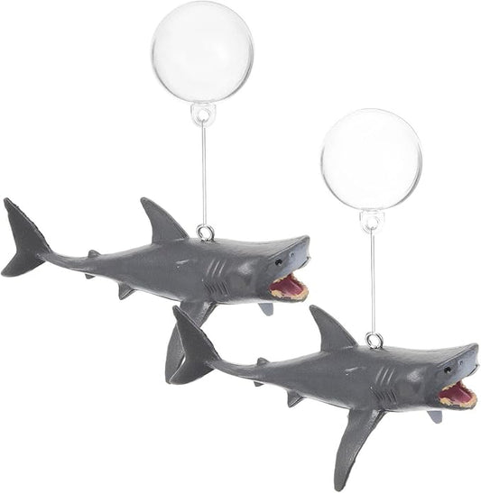 Beaupretty 2 Sets Fish Decoration Fish Tank Floating Decorations Fish Tank Accessories Sharks Aquarium Layout Prop