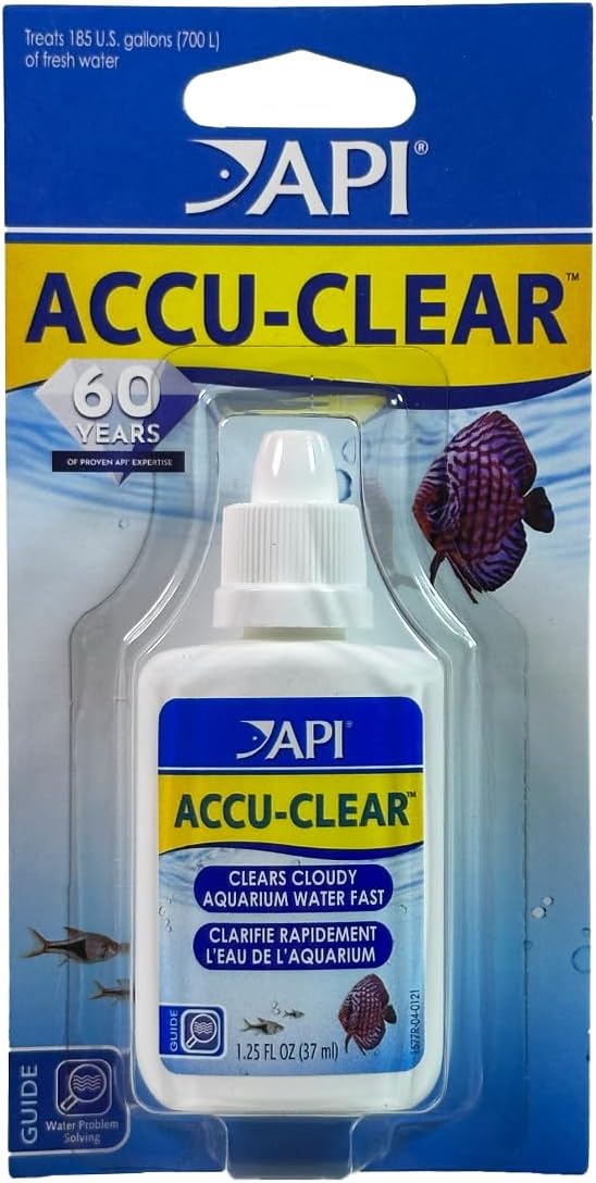 API ACCU-CLEAR Freshwater Aquarium Water Clarifier 1.25-Ounce Bottle (111A)