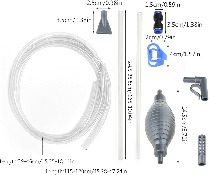 XISAOK Aquarium Water Changer Gravels & Sand Hose Fish for Siphon Tool Filter for Smal Gravel Aquarium