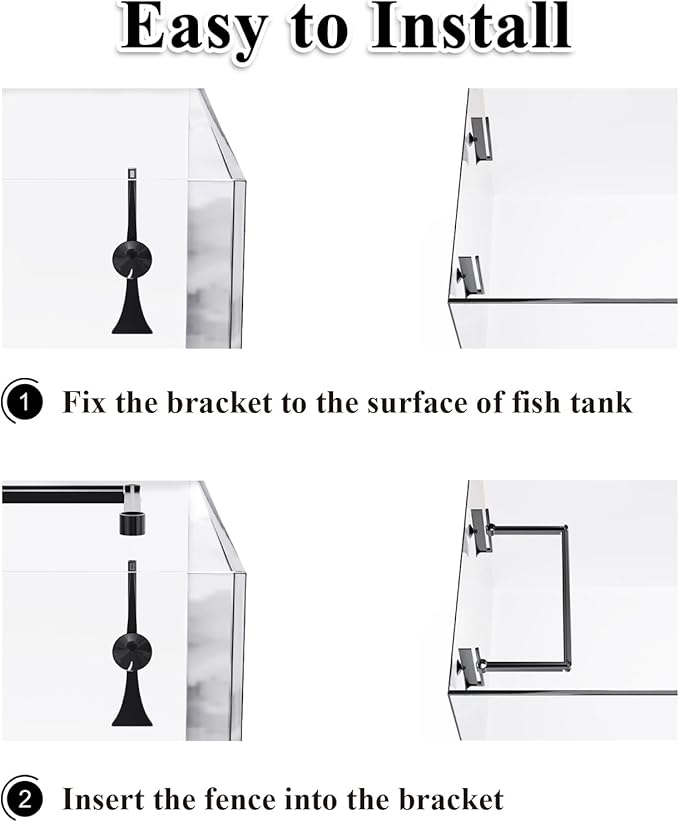 Pryitier Aquarium Floating Plant Barrier, Floating Plant Corral Self Adjusts to Water Level Fish Tank Fence Keeps the Floaters Away from the Filter