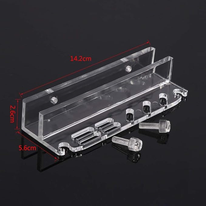 Fdit Acrylic Water Plants Grass Maintenance Tool Holder Aquarium Rack Organizer Fish Tweezers Scissors Storage Rack