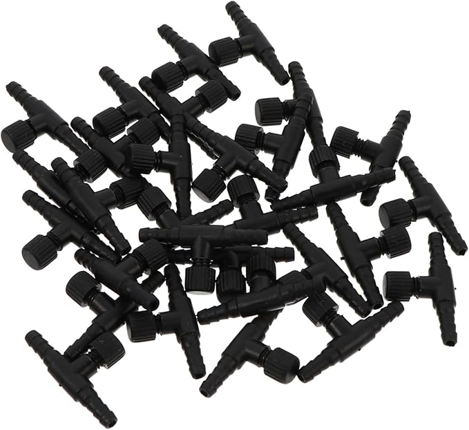 FRCOLOR 30pcs Aquarium Air Valve Connector Type Tubing Connector for Fish Tanks Compatible Air Pumps Stones Sturdy Plastic Design for Efficient Oxygen Regulation
