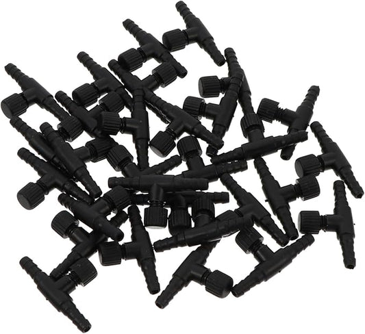 FRCOLOR 30pcs Aquarium Air Valve Connector Type Tubing Connector for Fish Tanks Compatible Air Pumps Stones Sturdy Plastic Design for Efficient Oxygen Regulation
