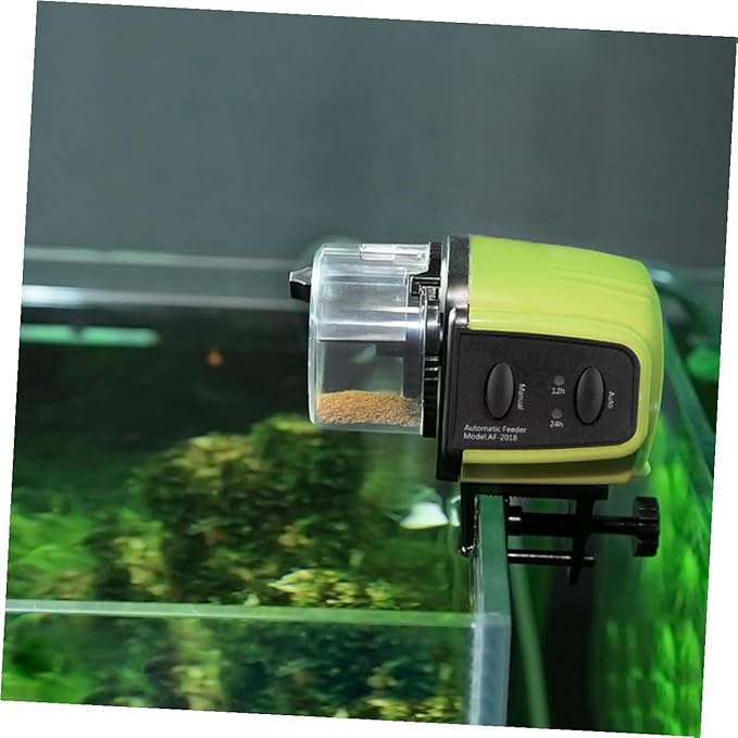 TOYANDONA Automatic Fish Feeder Timer for Aquarium Easy Operation Programmable Hours Suitable for Various Fish Food No Batteries Included for Vacation and Daily Feeding