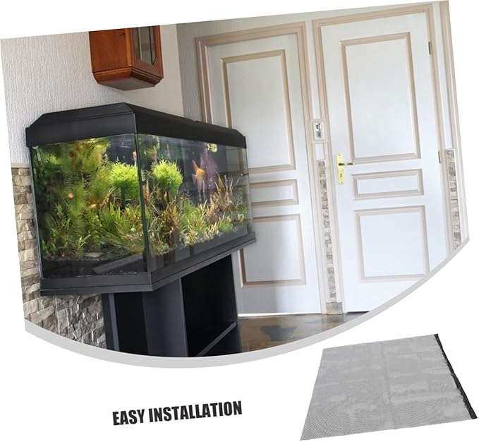 BESTonZON Aquarium Net Covers for Fish Tank Jumping Mesh Screen Lid Plastic Divider for Betta Fish DIY Aquarium Accessories Easy Installation Breathable Design