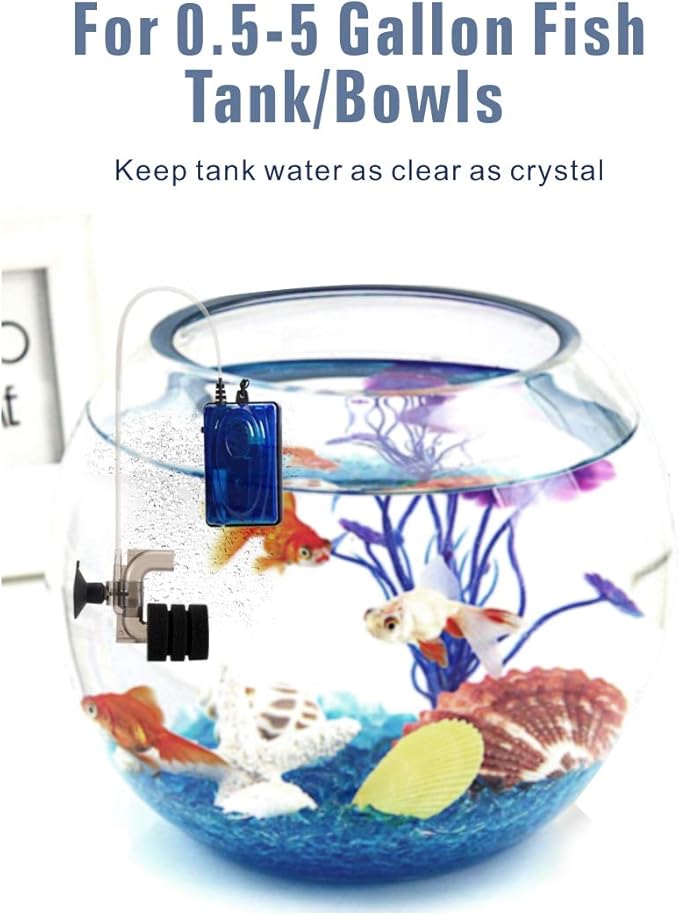 hygger Super Mini Aquarium Single Sponge Filter for Small Fish Tank 0.5-5 Gallon