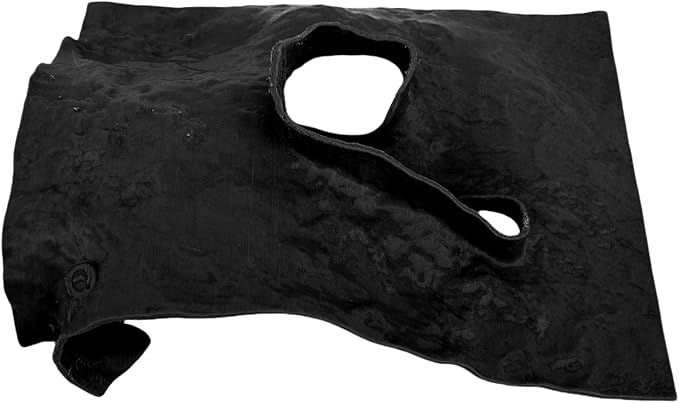 Zerodis 3D Aquarium Cave Decor Ornaments Rock Decor Small Fish Bowl Hide Decoration Exquisite Fish Landscape Hideaway Ornament for Home 3D Aquarium Cave (Black)