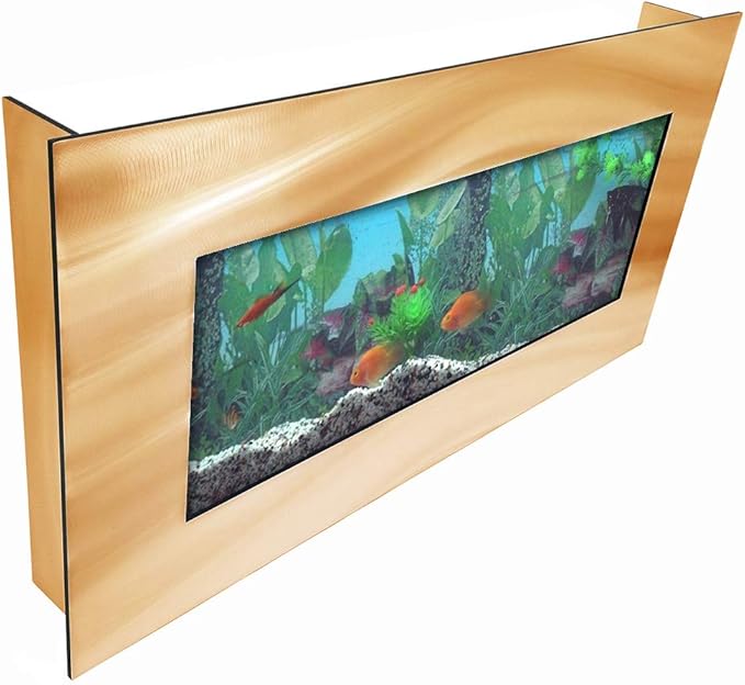 Aussie Aquariums AA-Skyline-BGOLD 2.0 Wall Mounted Aquarium Brushed Gold