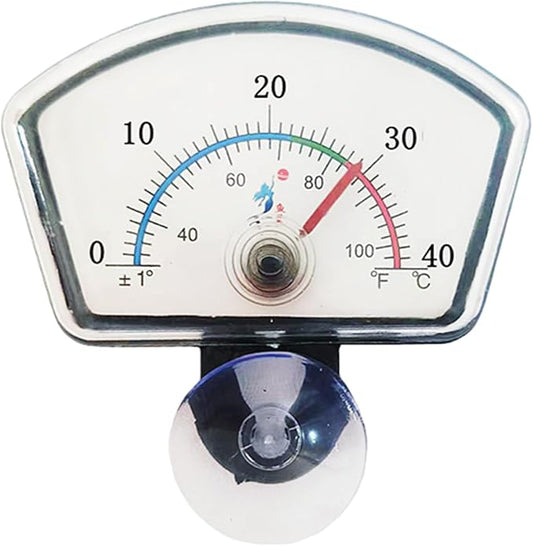 Fish Aquarium Liquid-in-Glass Thermometer Type Cane-Shape Thermometer Temperature Meter