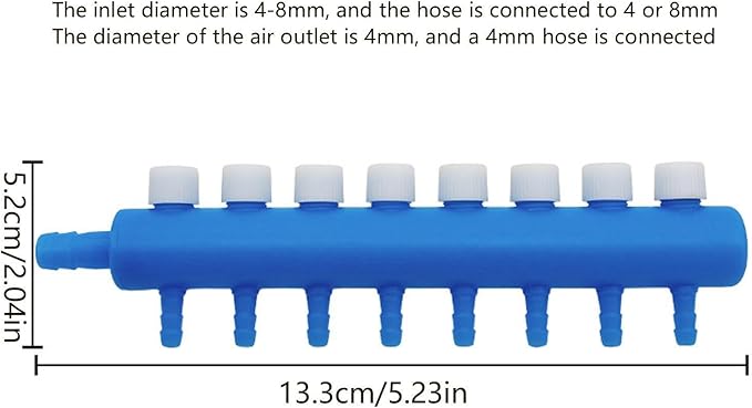 Fish Tank Air Valve – Multi Way Air Flow Controller, Aquarium Airline Tube Splitter | Adjustable Tube Joiner Systems For Aquascapings, Bubble Stones, Tank Filters, Aeration Lines And Water Systems