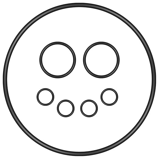O-Ring Seal kit for FX5/FX6 Aquarium Cartridge Filter Compatible with Fluval A-20207, A-20210, A-20212 Replacement Parts