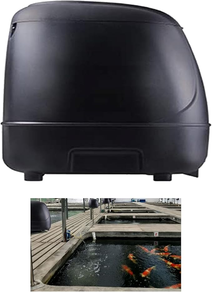 10L Pond Fish Feeder, Automatic Fish Feeder for Pond, Timer High Capacity, Battery-Powered for Vacations & Hot or Cold Weather