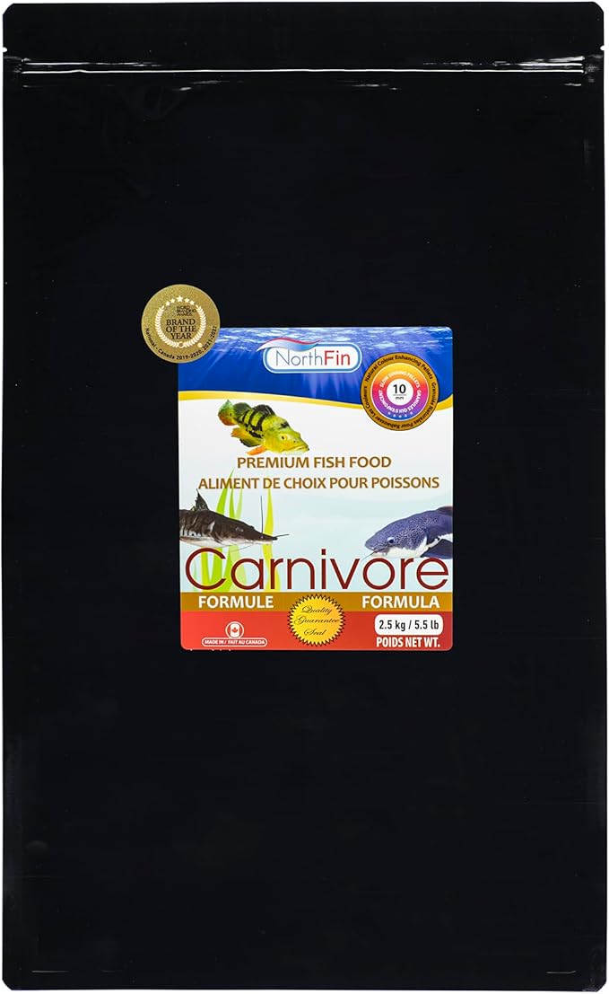 Northfin Carnivore Fish Food 10mm Sinking Pellet 2.5kg (5lbs) Bag