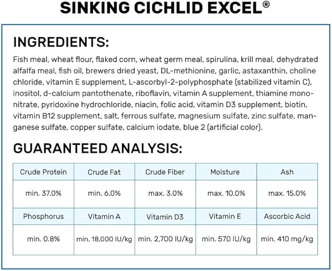 Hikari 12-Ounce Cichlid Excel Sinking Pellets for Pets, Mini