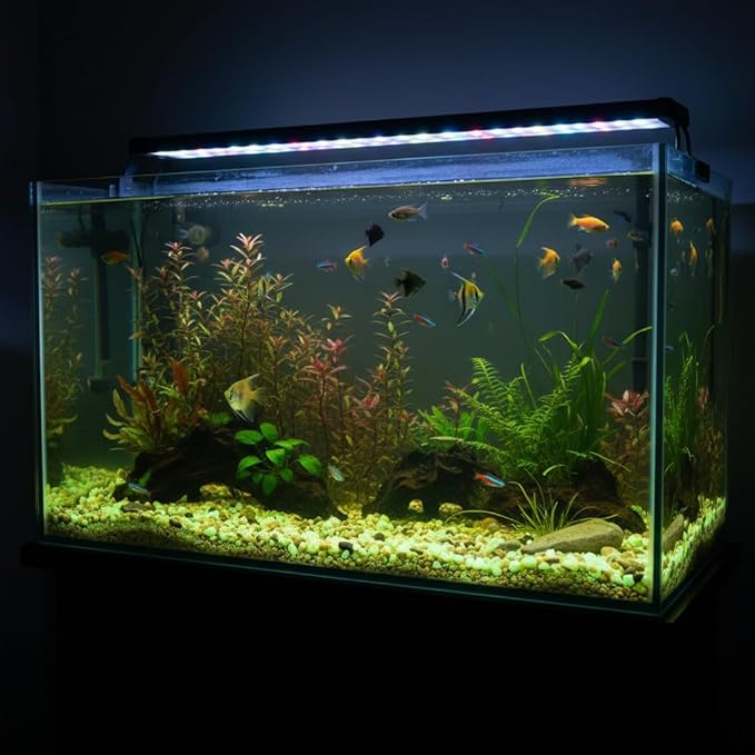 Shiny Stone Glow in The Dark Aquarium Neon Gravel Sand, Decorative Rocks for Fish Tank and Fairy Garden, Home Dec,305g/0.67lbs (8-15mm, Yellow Green)