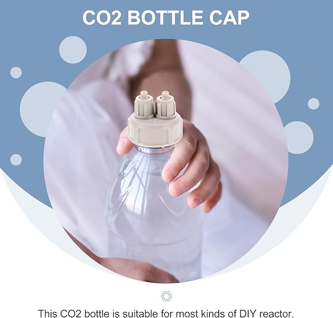 BESPORTBLE 2Pcs DIY Reactor Air Fittings Multitools Aquarium Accessories Fish Tank Aquarium DIY Quick Bottle Cap Air Diffuser Generator Part Quick Bottle Cap Air Diffuser Generator Parts