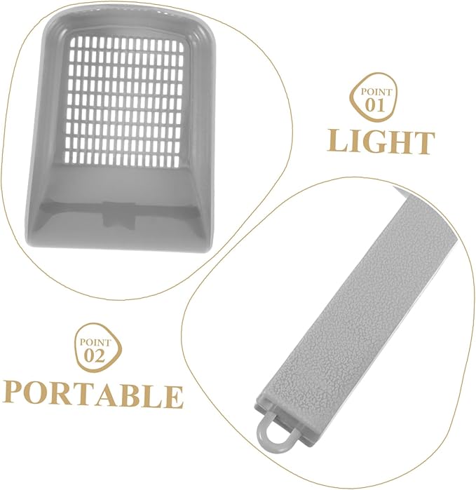Aquarium Sand Scoop Tool for Fish Tank Cleaning Gray Sediment Removal Shovel Resistant Design for Easy Aquarium Maintenance