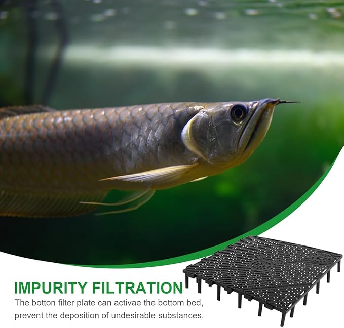 BESPORTBLE Fish Tank Bottom Plate, 20pcs PVC Plate Splicing Aquarium Divider Bottom Grid, Fish Tank Separator Fish Tank Board Divides Tray for Fish Tank Bottom