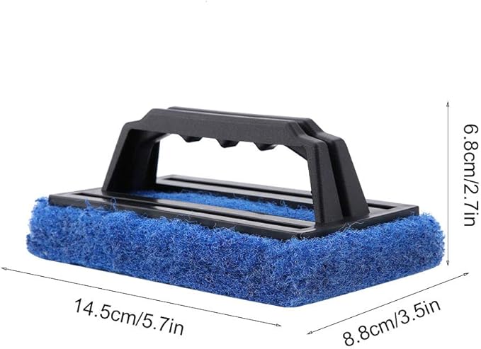 Fish Tank Cleaner Algae Glass Cleaner Fish Tank Brush Aquarium Cleaning Tools, Glass Algae Scraper Cleaner Aquarium Cleaning Fish Tank Scrubber for Glass, to Clean Aquatic Plants/Algae/Gravel